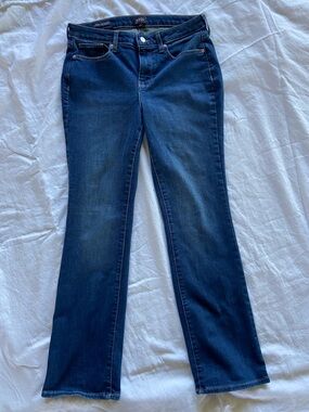 NYDJ Dark Blue Barbara Boot Cut Jeans